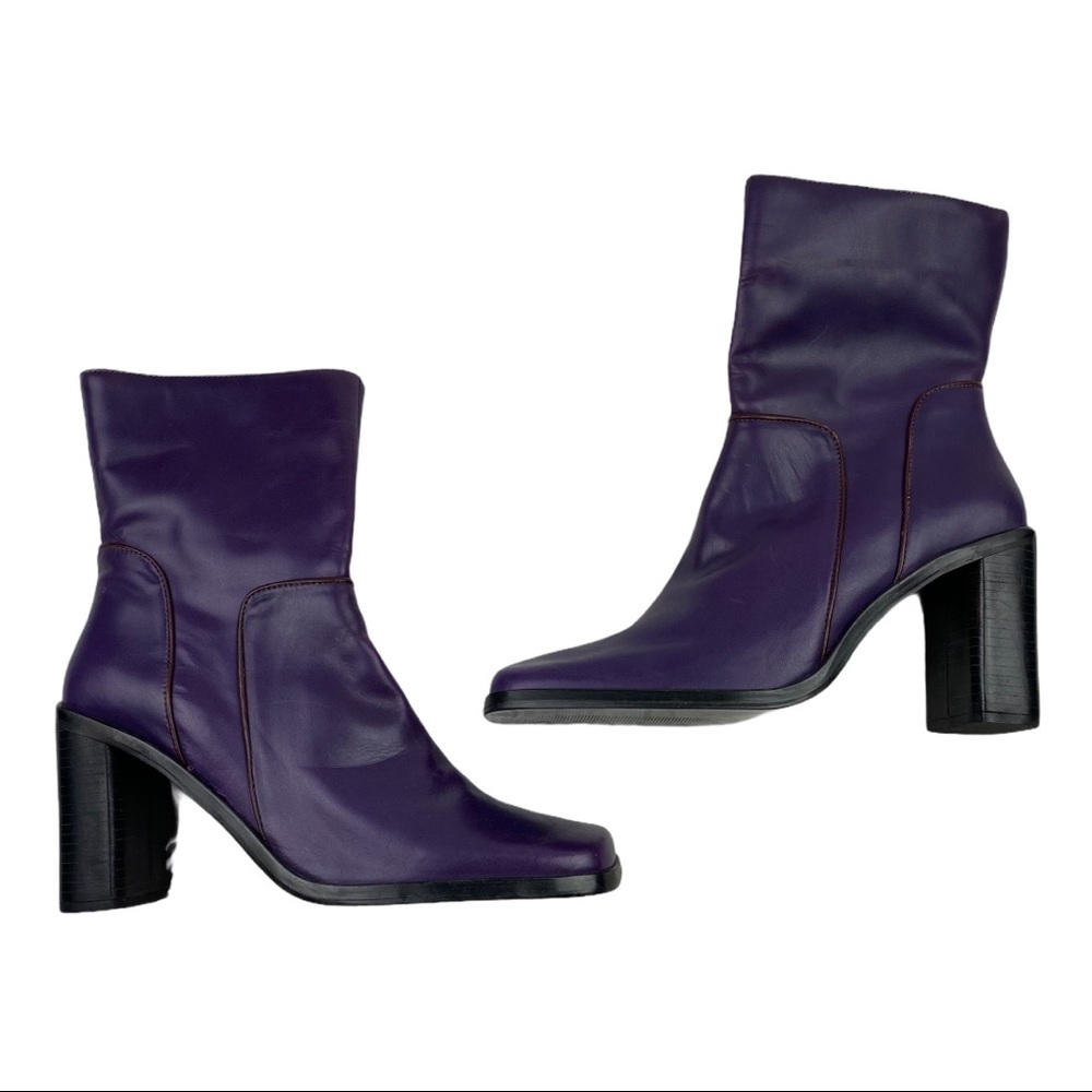 Vintage St. John’s Bay Purple Square Toe Boots